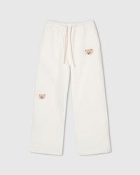STICKYZOO Teddy Check-Ear Sweatpant in another color showing consistent handmade quality