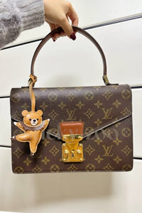 BALLET BEAR CHARM charm — hand-cut, hand-stitched, hand-layered from French Alran leather.