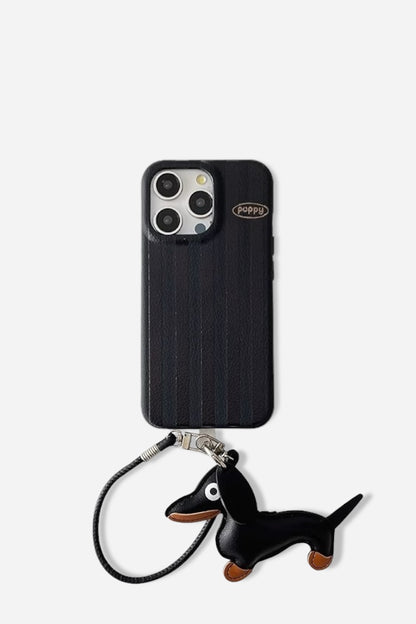 STRIPED DACHSHUND PUPPY CASE