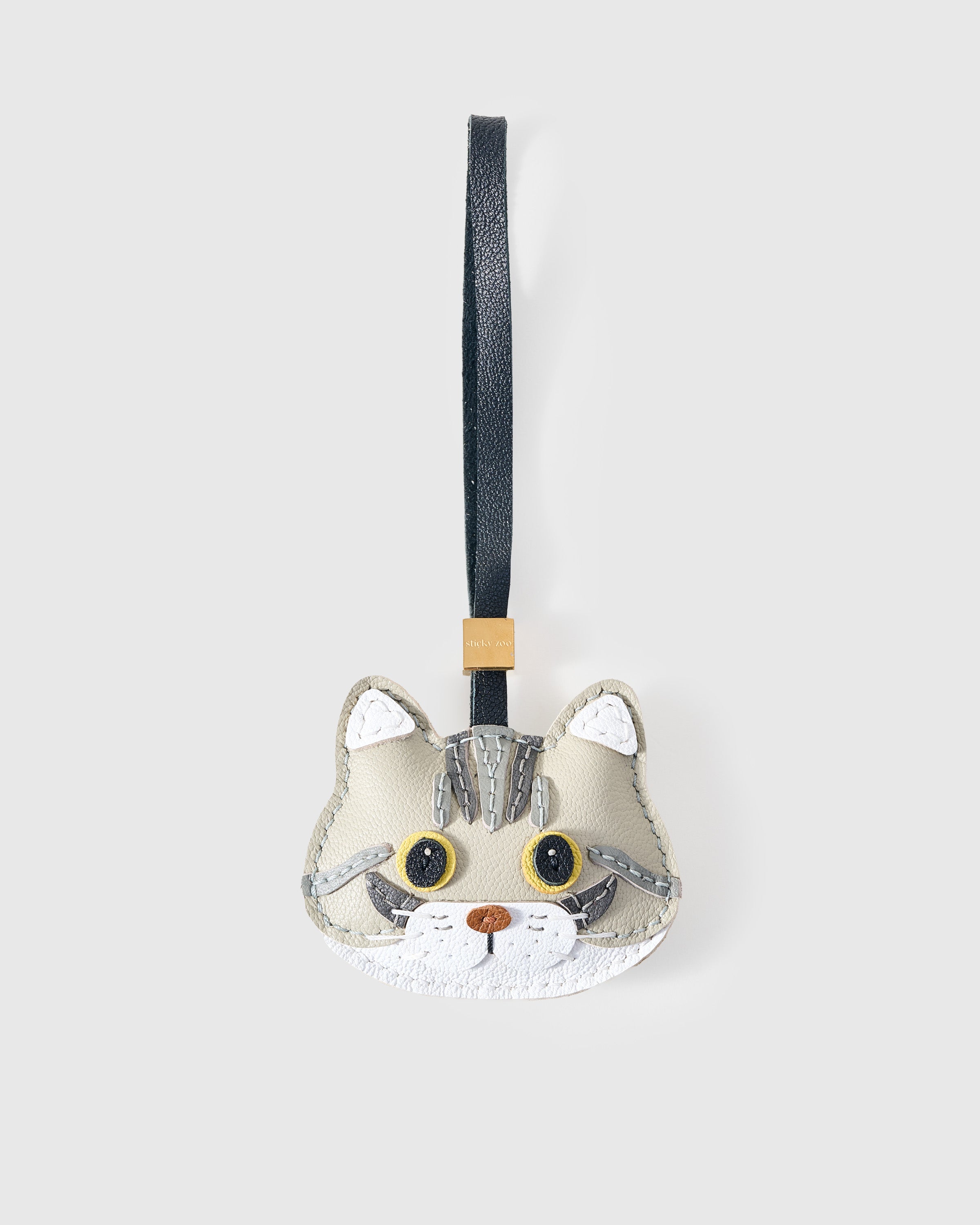 Sticky Zoo® – 手作りレザーの猫バッグチャーム＆キーチェーン