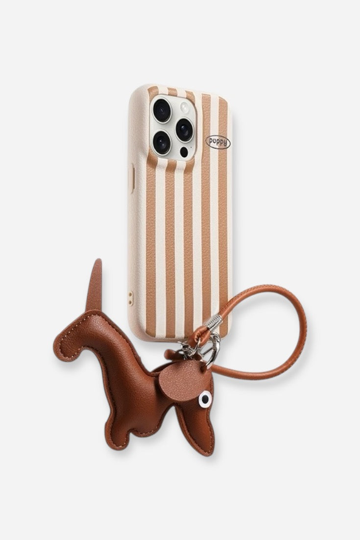 STRIPED DACHSHUND PUPPY CASE