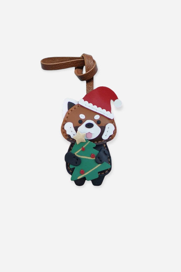 RACCOON CHRISTMAS BAG CHARM