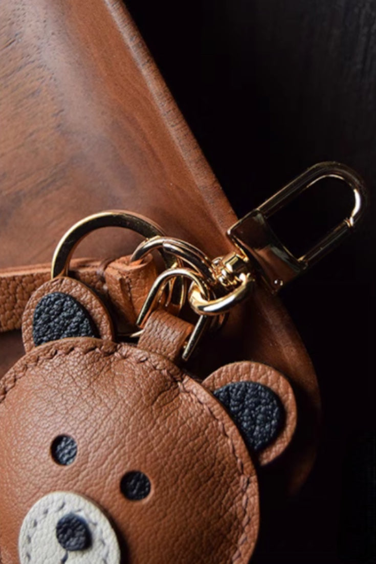 Leather Bag Charm/Keychain Boba newest Tea