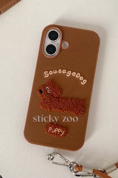 SAUSAGEDOG EMBROIDERED CASE