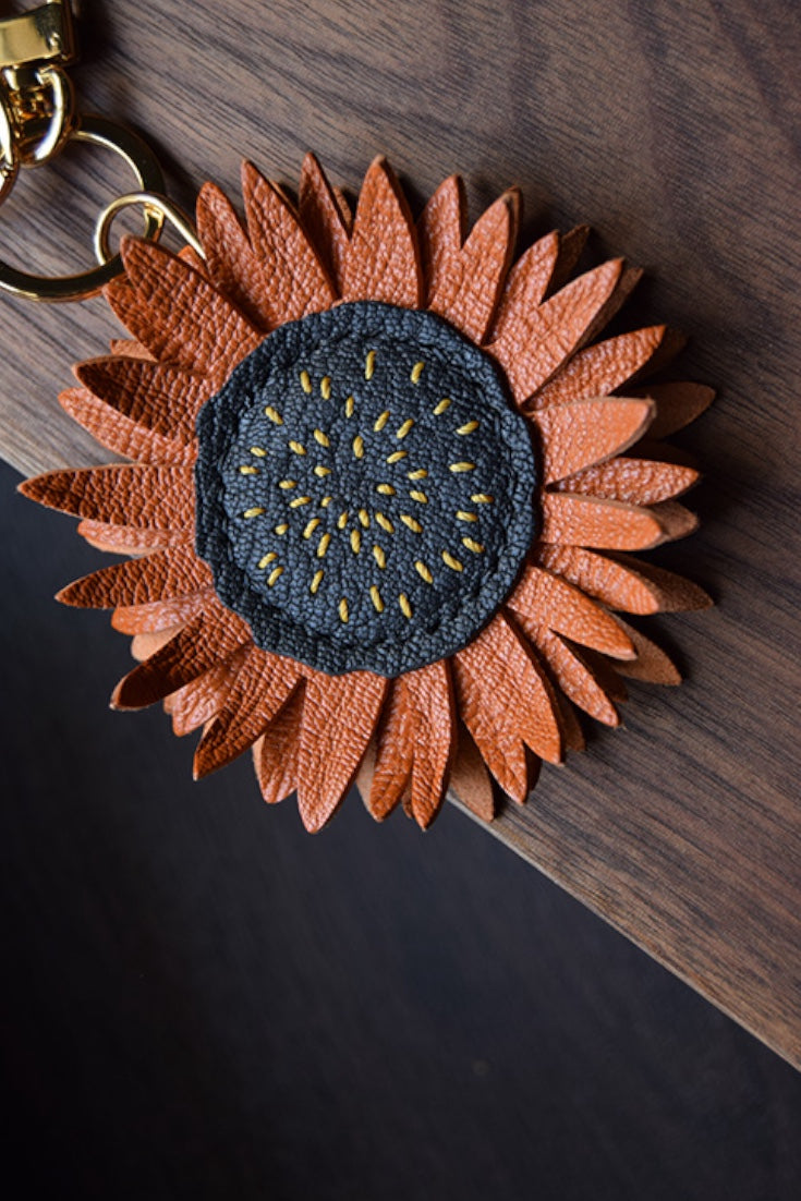 SUNFLOWER BAG CHARM