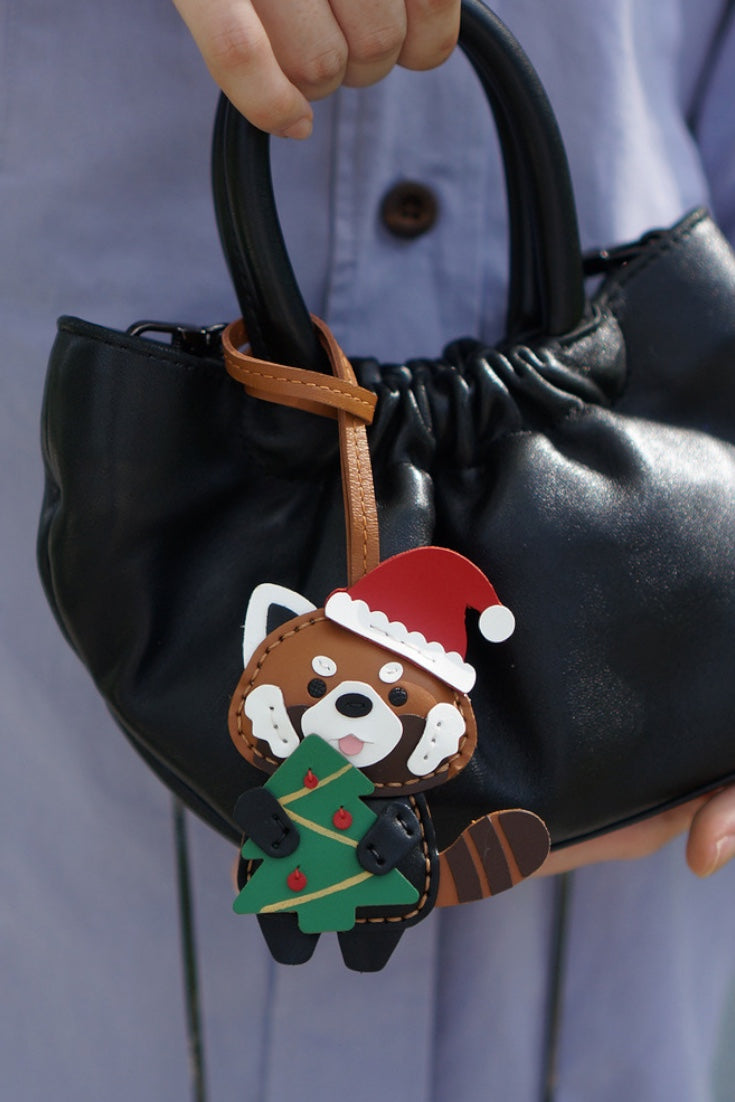 RACCOON CHRISTMAS BAG CHARM