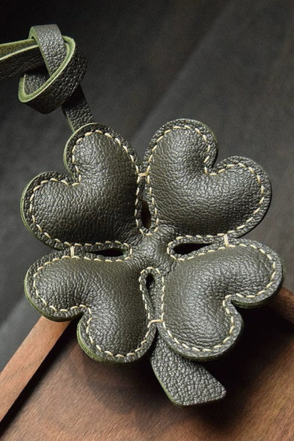 FOUR LEAF CLOVER BAG CHARM