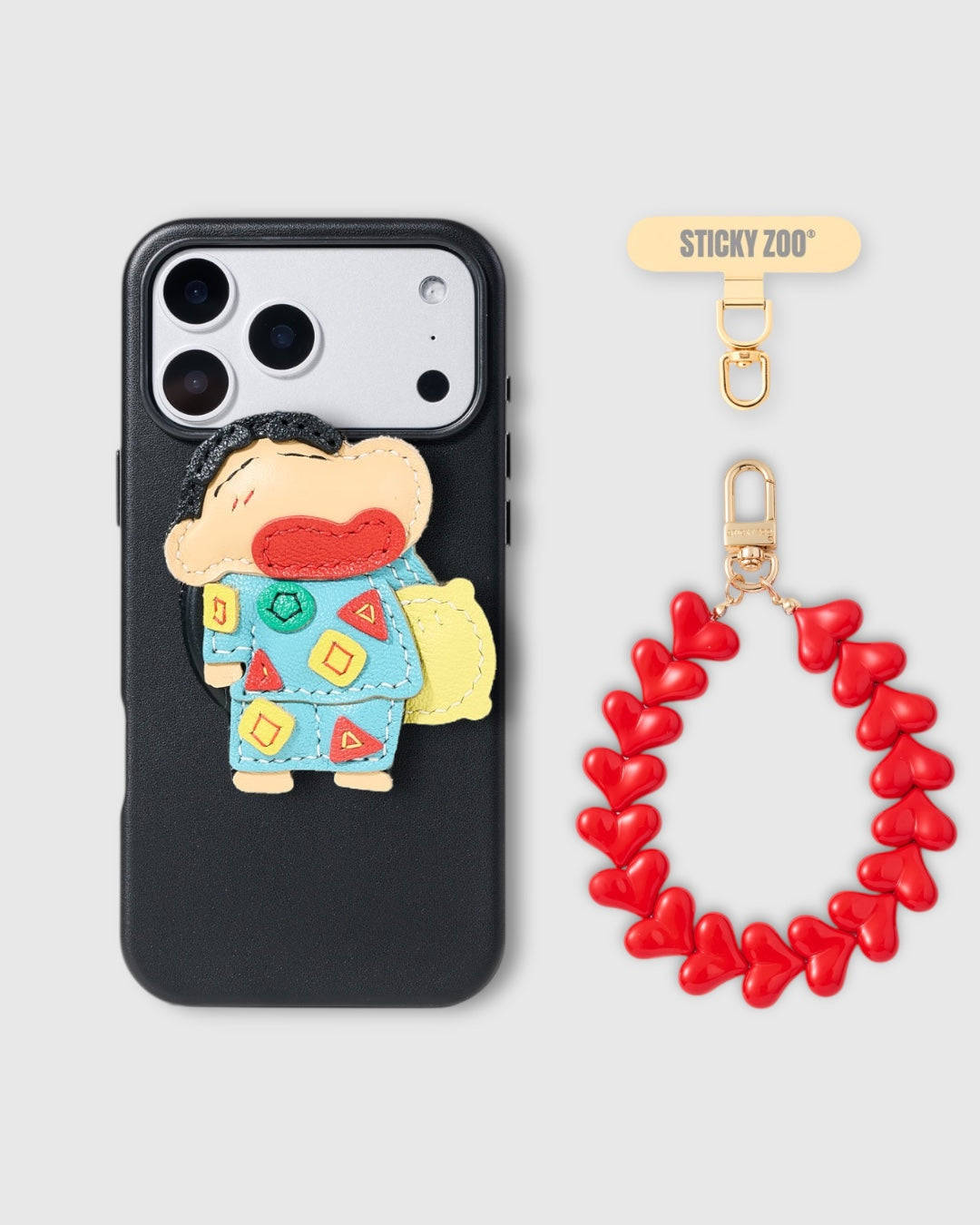 CRAYON SHINCHAN CHARM CASE SET