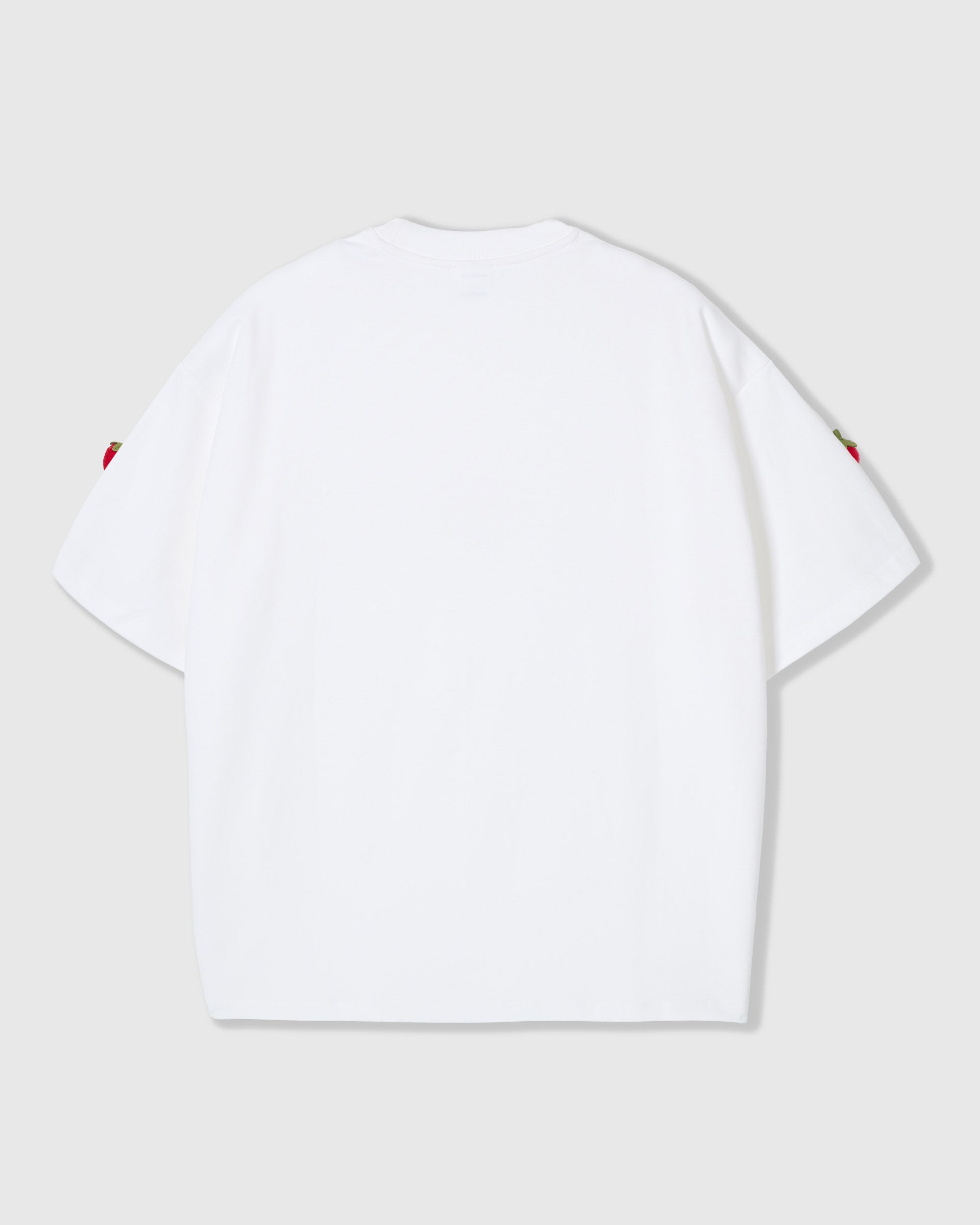 230gsm Strawberry Plush T-Shirt · Handmade, Oversized White