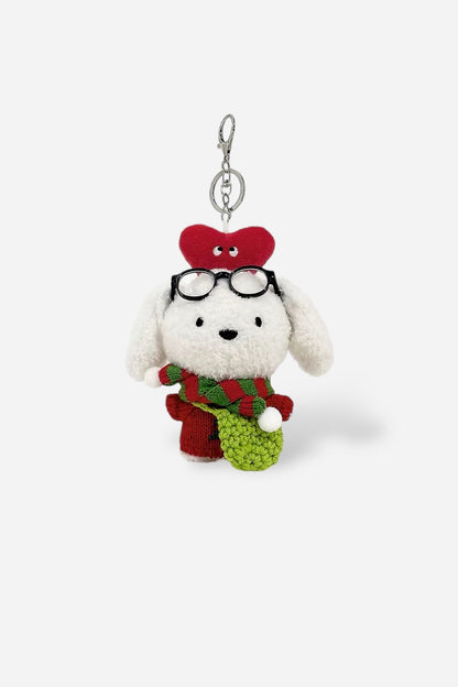 FESTIVE PUPPY BAG CHARM