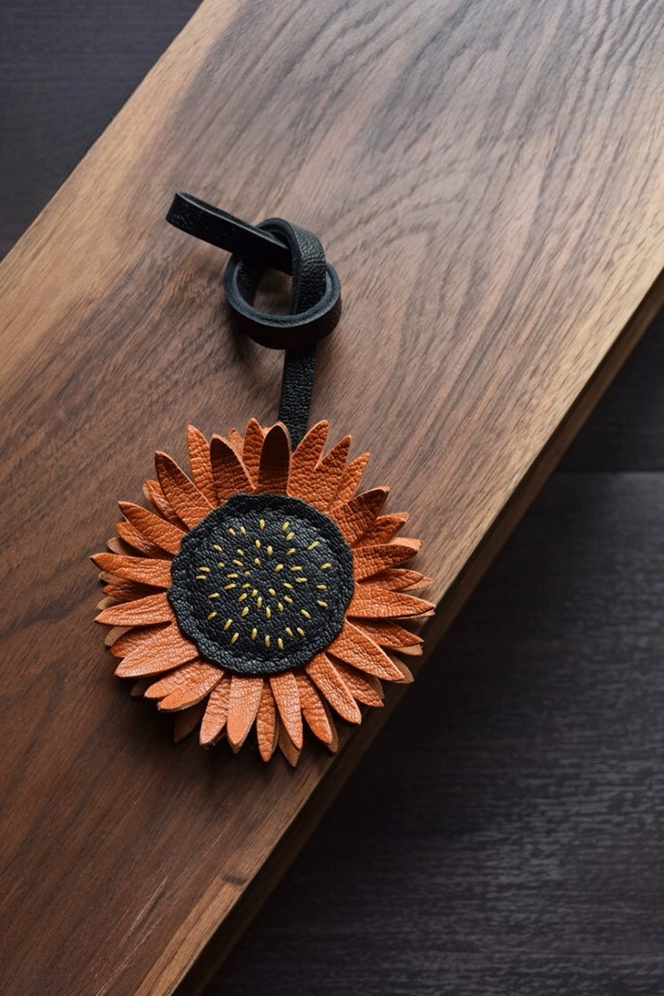 SUNFLOWER BAG CHARM