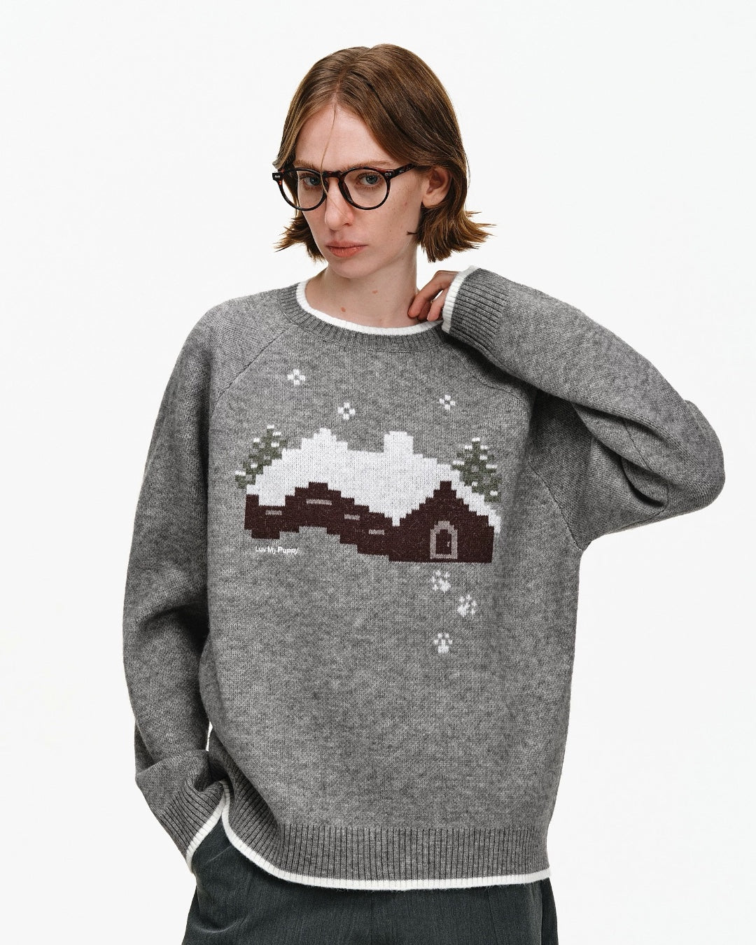HOLIDAY PUPPY HOME SWEATER