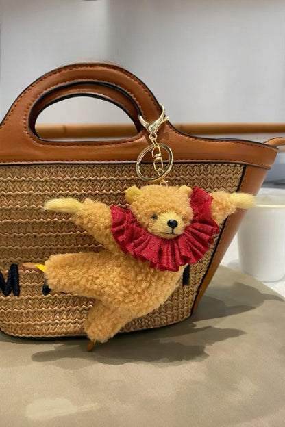 DANCING TEDDY BEAR BAG CHARM