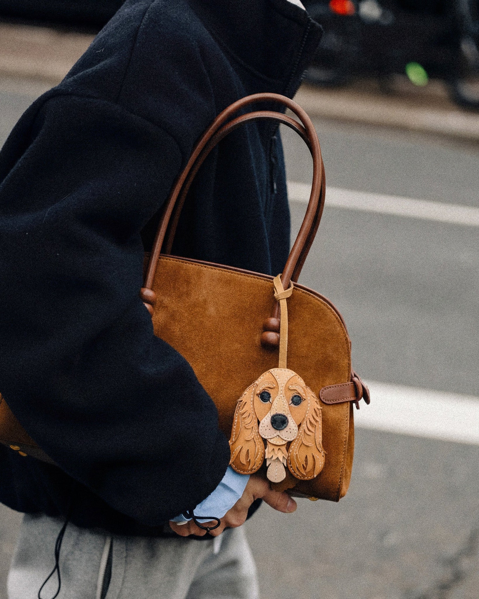 Cocker Spaniel Leather Charm — Hand-Cut French Leather – STICKYZOO®