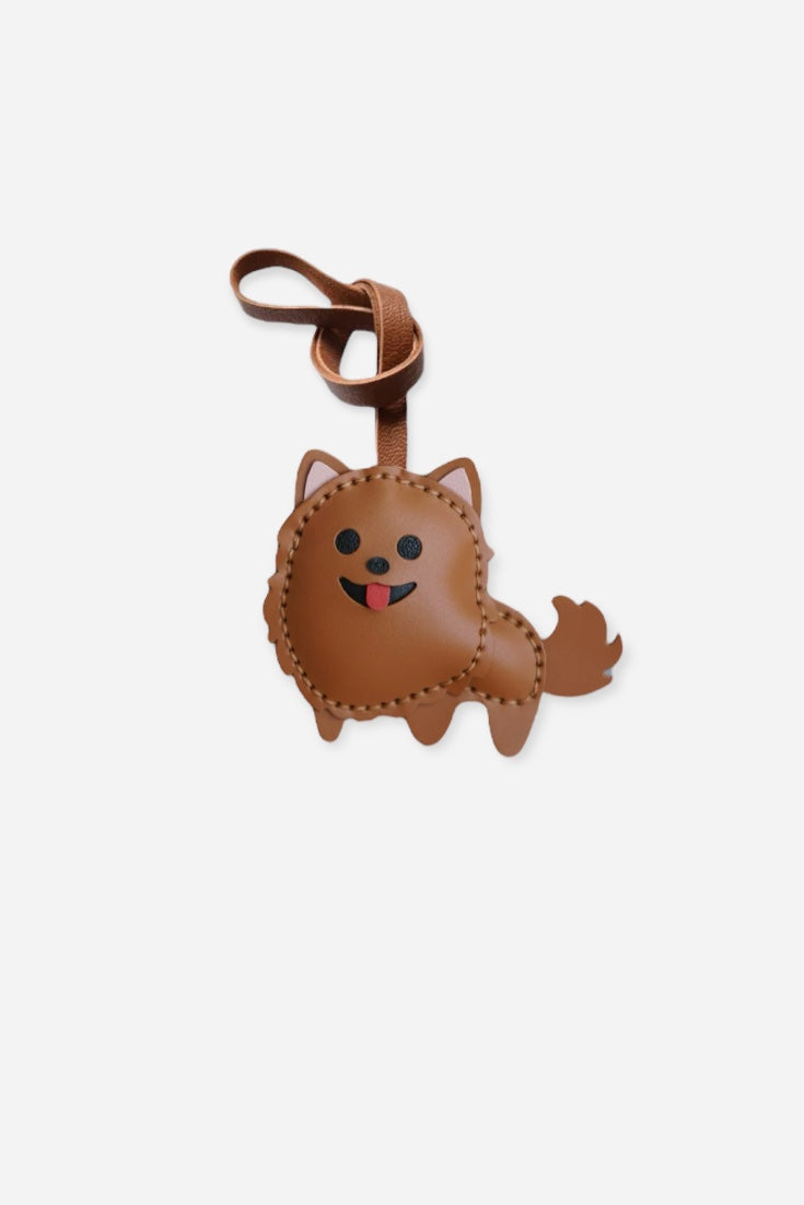 Cute Pomeranian Sunflower Genuine Leather Bag hotsell Charm