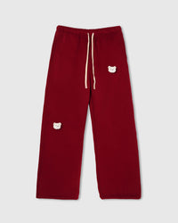 STICKYZOO TEDDY CHECK-EAR SWEATPANT featuring 2 hand-stitched plush check-ear bears, designed in Amsterdam