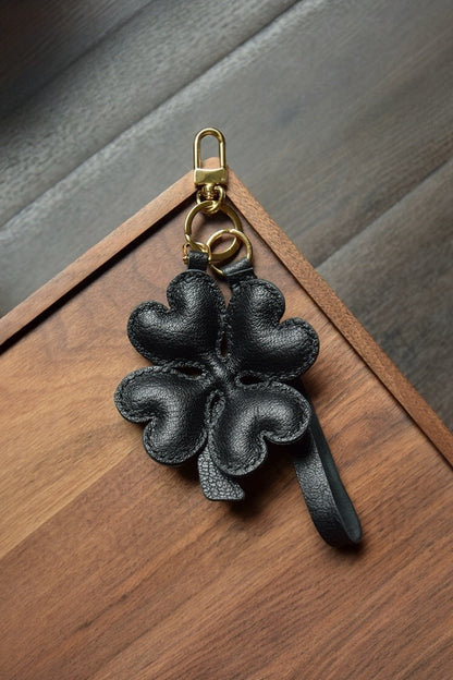 FOUR LEAF CLOVER BAG CHARM