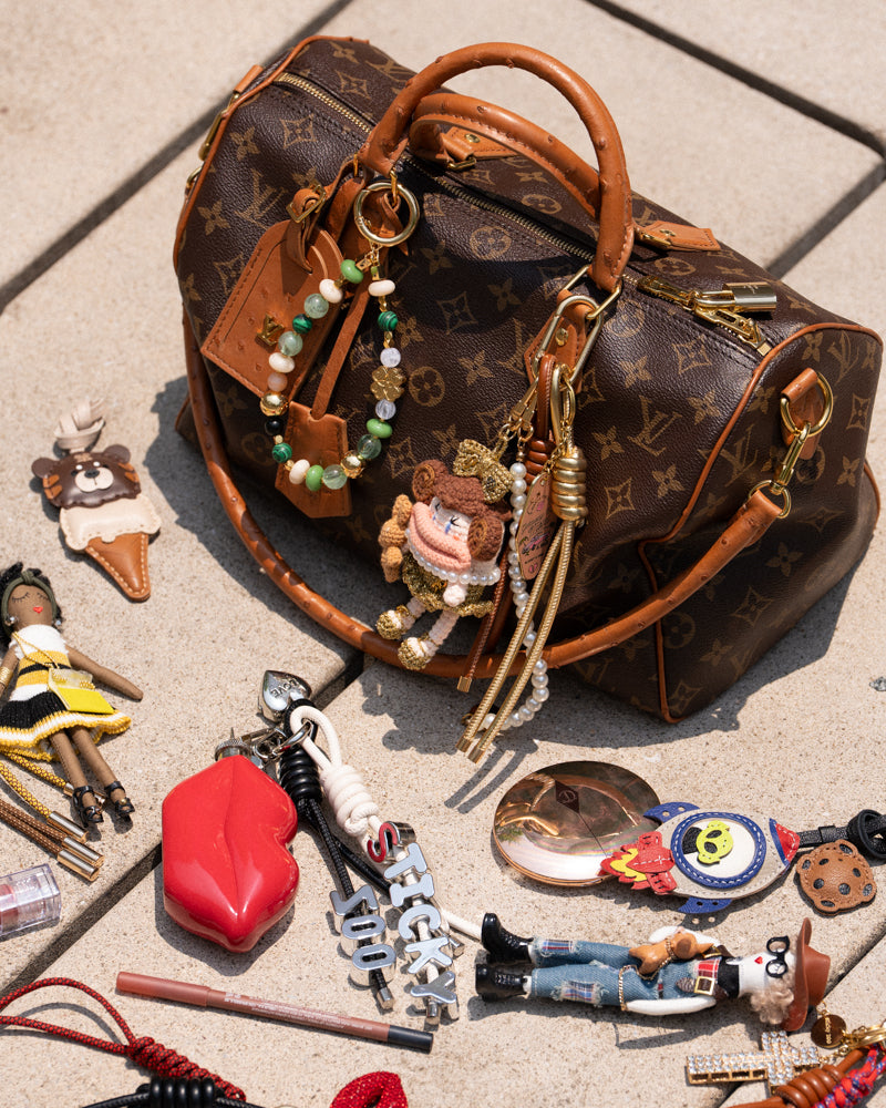 Sticky Zoo® Stack Charms – Bold Handmade Layered Bag Charms