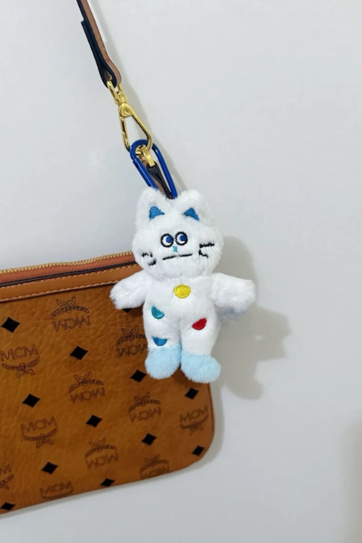 SNOWBALL CAT BAG CHARM