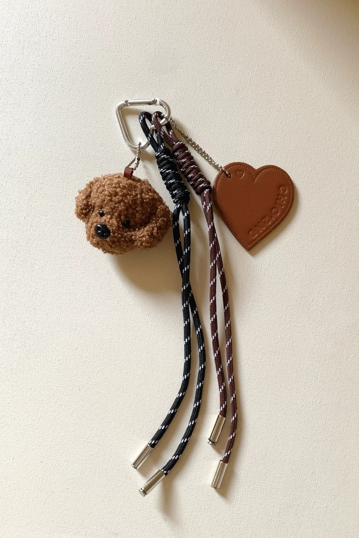 PUFFY POODLE BAG CHARM