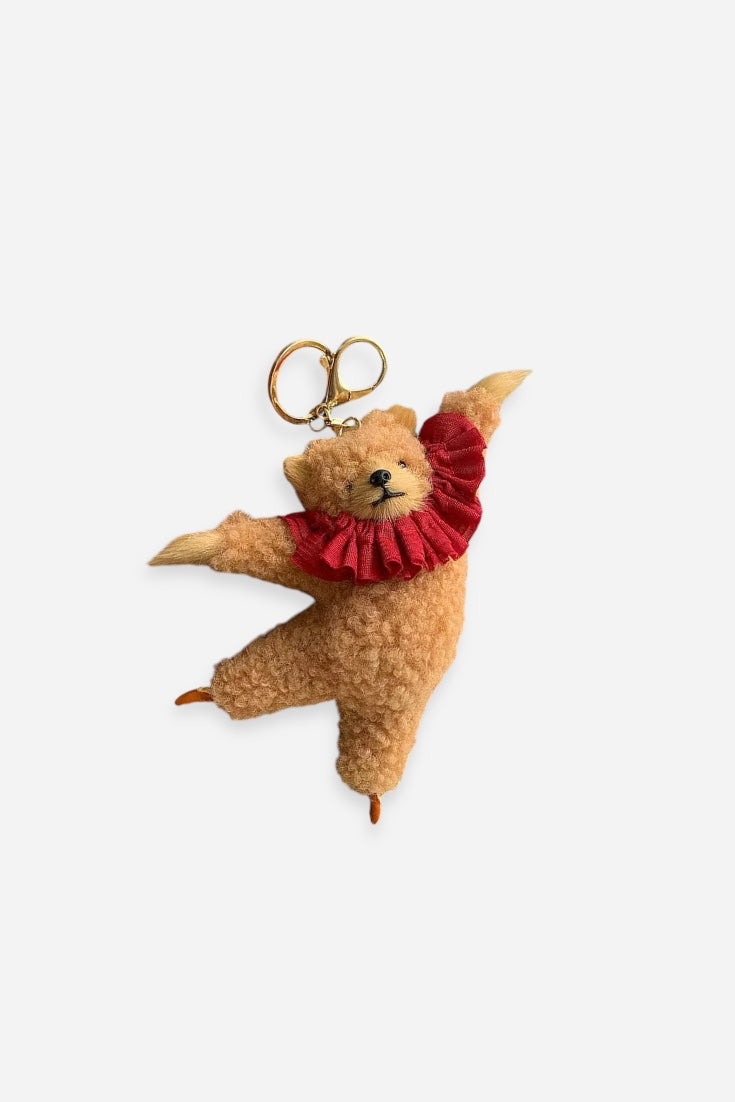 DANCING TEDDY BEAR BAG CHARM