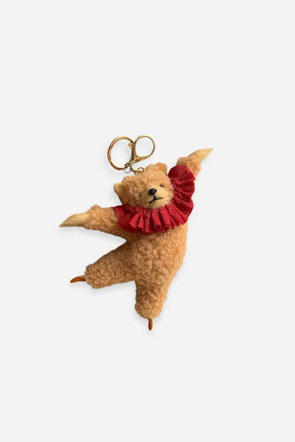 DANCING TEDDY BEAR BAG CHARM