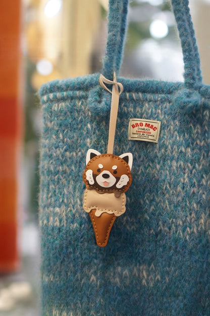 RACCOON ICE CREAM BAG CHARM