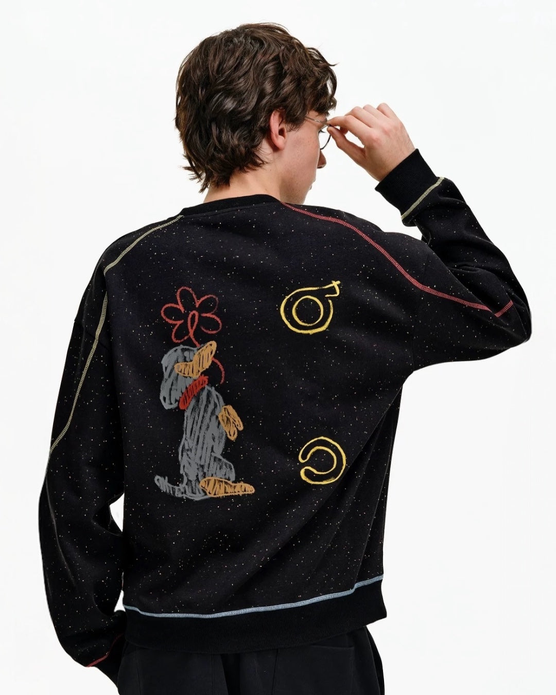 DACHSHUND BLOOM RINGER SWEATSHIRT