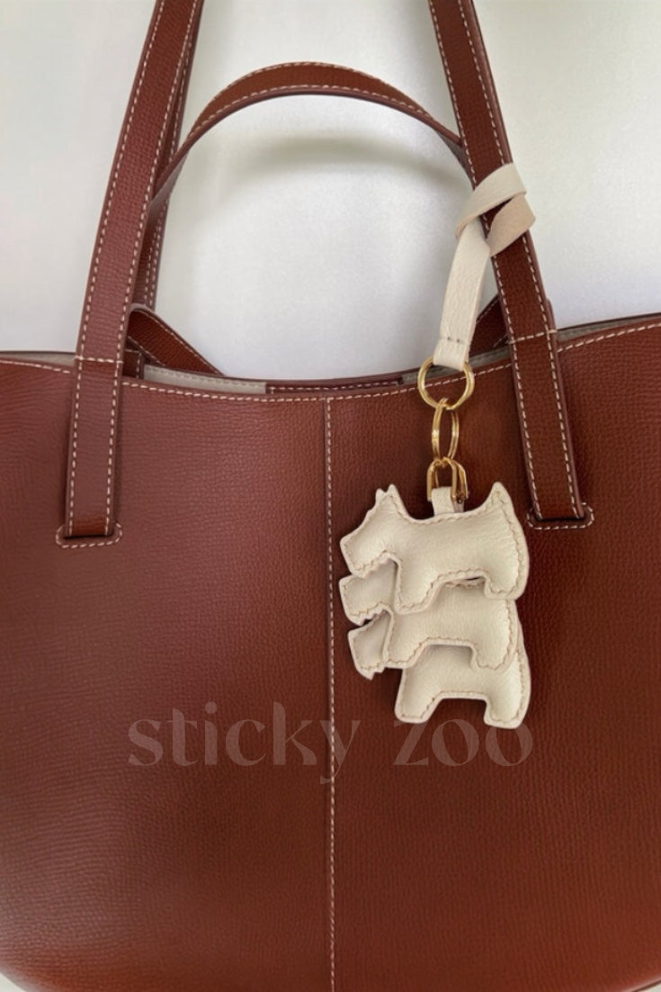 TRIPLE SCHNAUZER BAG CHARM