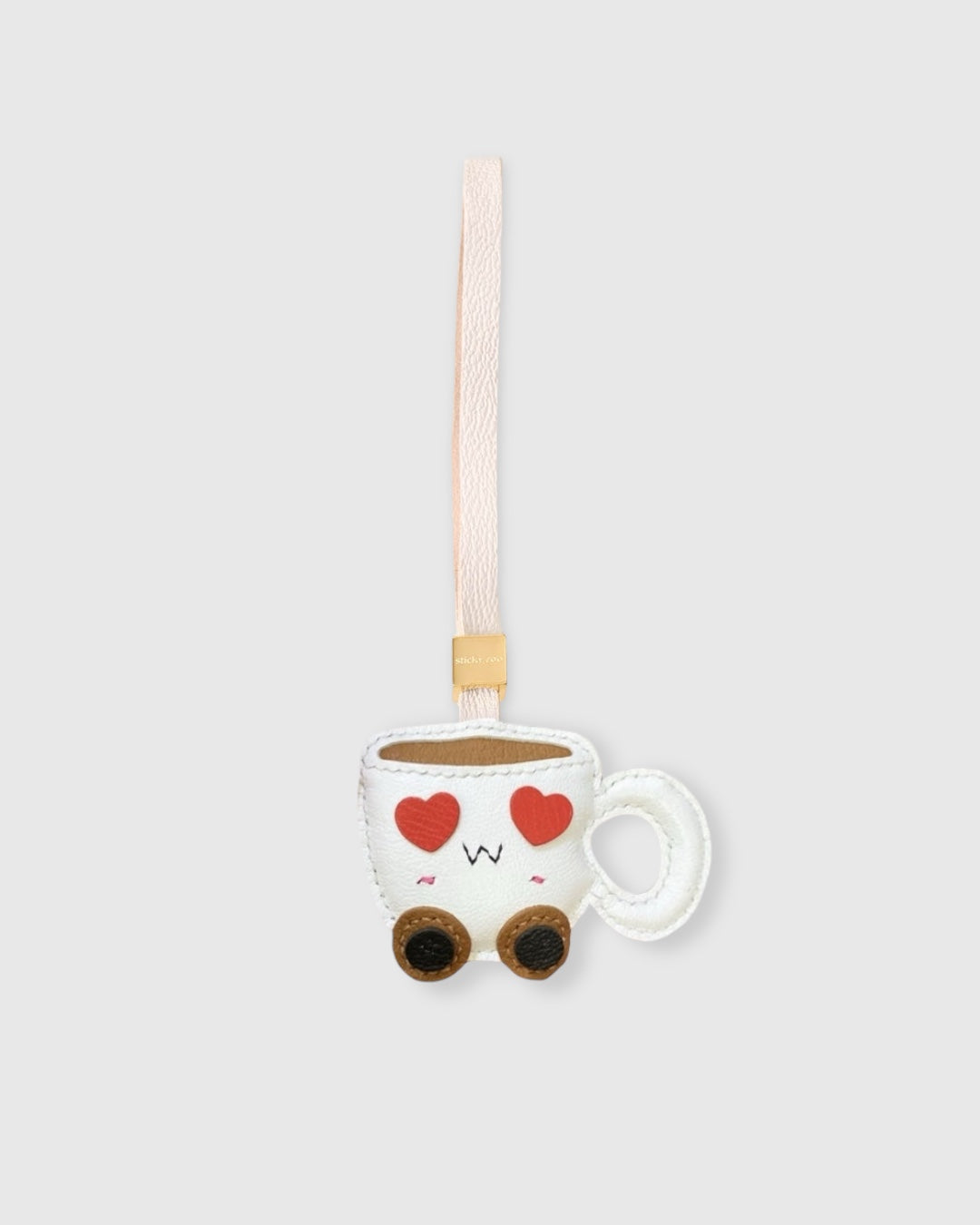 CUPPY THE COFFEE HEART CHARM