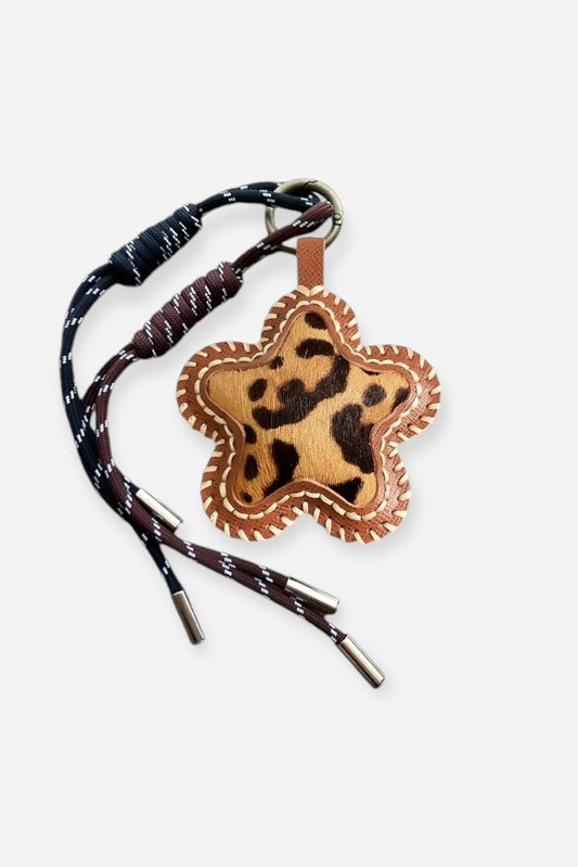 LEOPARD STAR BAG CHARM