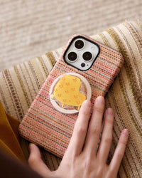 SARUNG TELEFON KERUSI KUNING TWEED