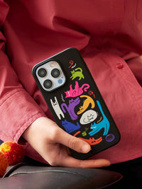 SAMPUL DOMPET TELEFON KUCING WARNA-WARNI