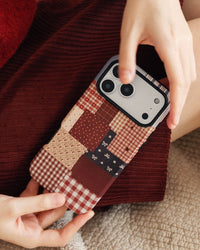 ČERVENÝ LAKOVANÝ OBAL NA TELEFON