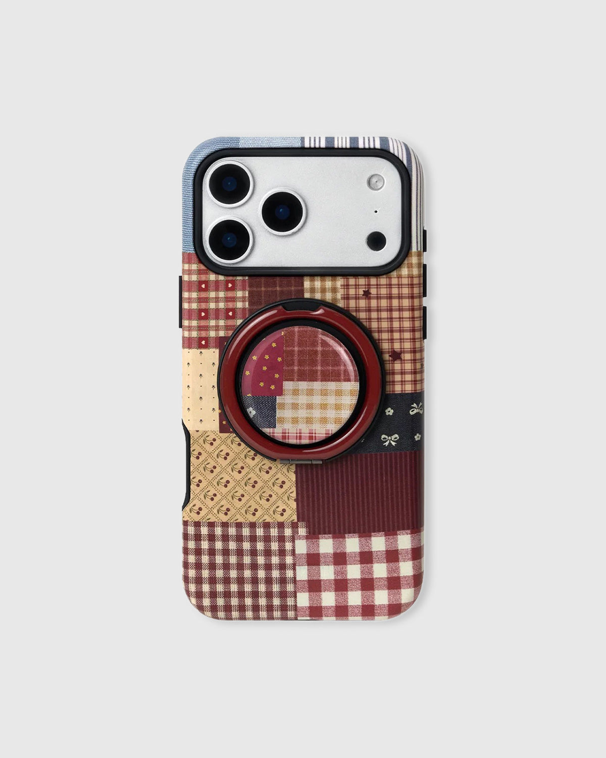 RODE GESCHILDERDE BOOG TELEFOONHOESJE