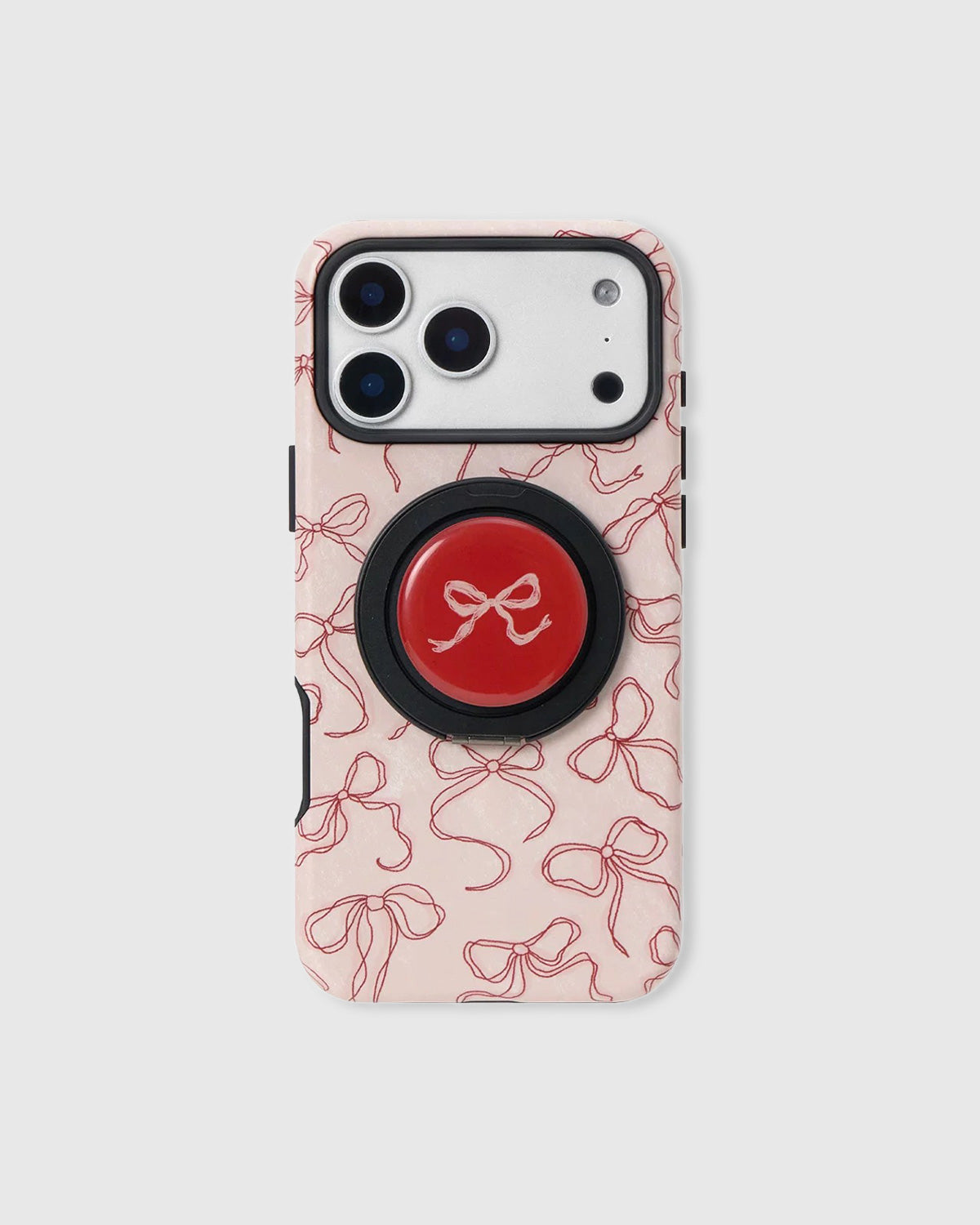 RODE GESCHILDERDE BOOG TELEFOONHOESJE