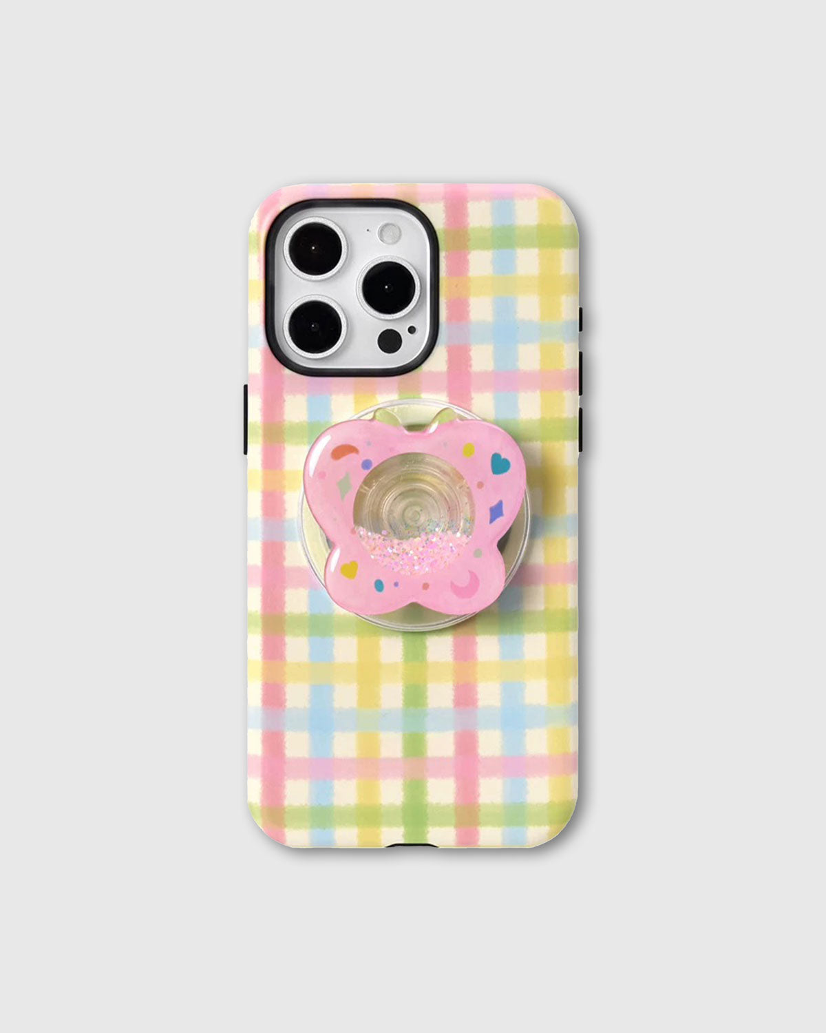 Pastel Flower Plaid Phone Case