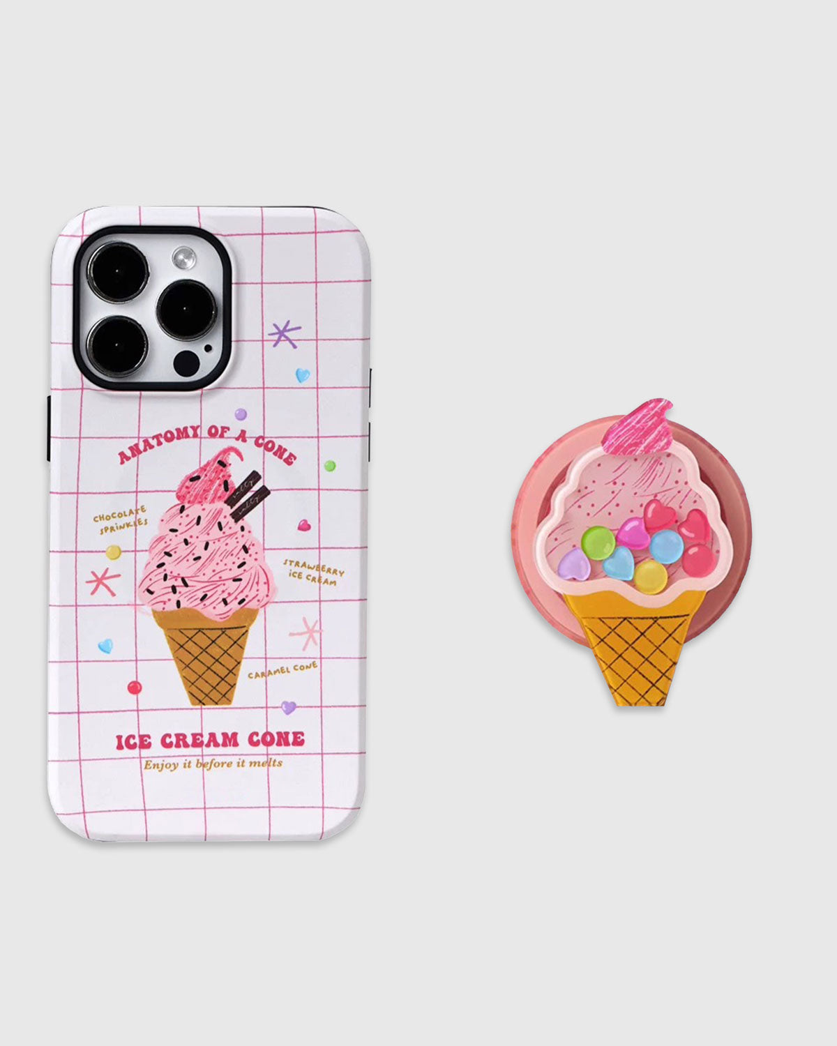ICE CREAM CONE PHONE CASE