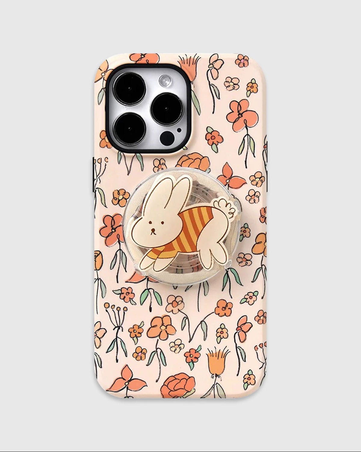 Coque de téléphone florale Lapin d'automne