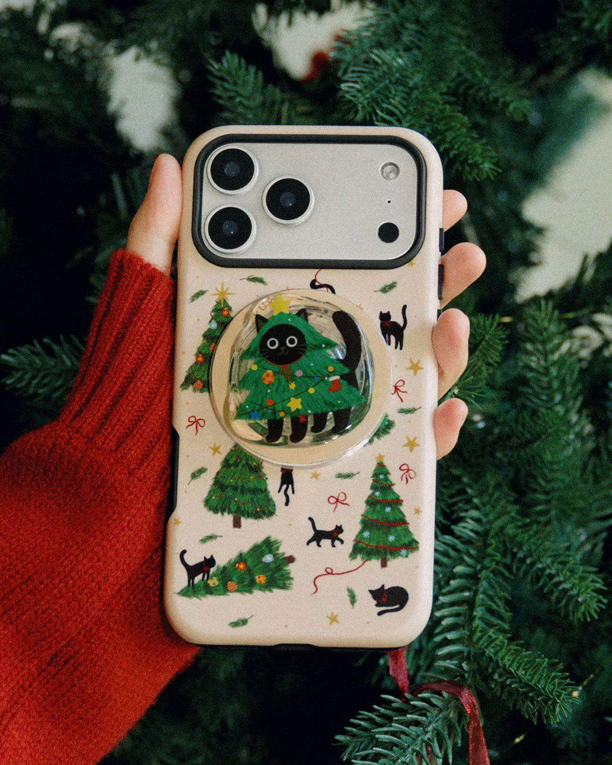 Holiday Cat Tree Phone Case