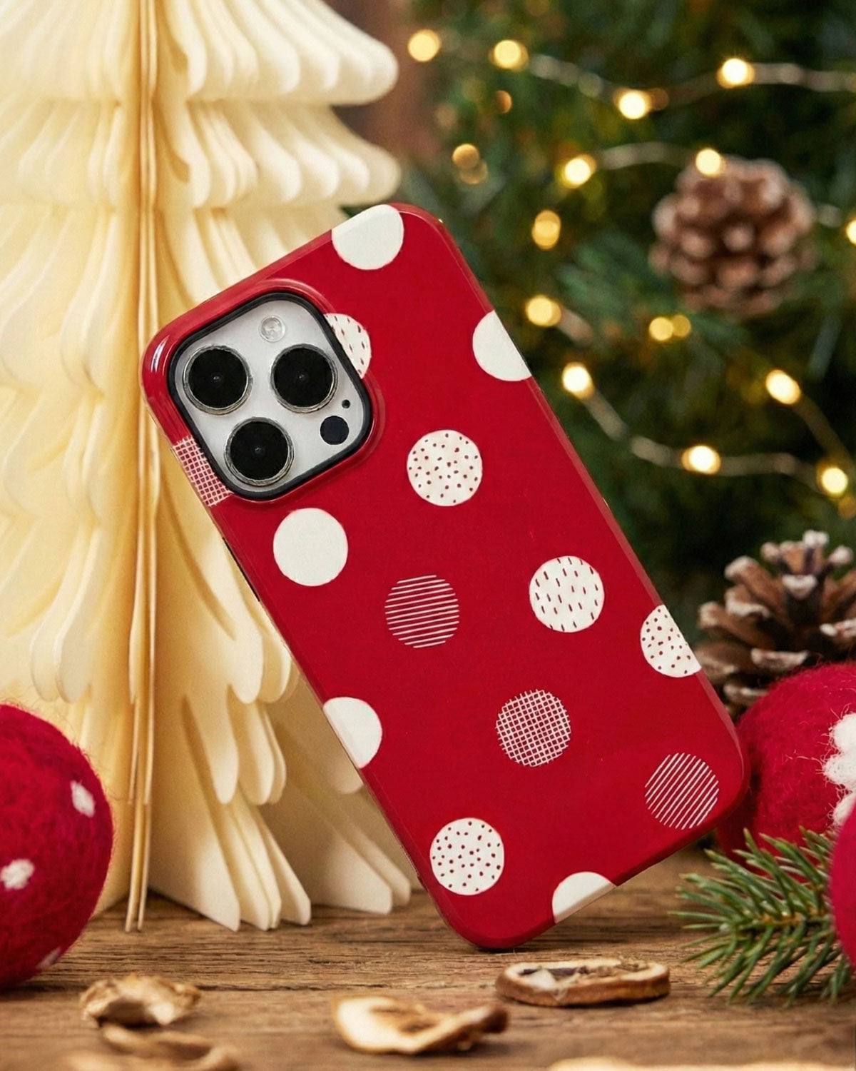 Red Polka Dot Phone Case
