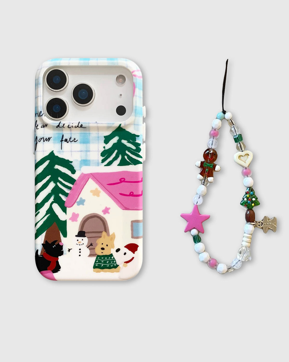 WINTER COTTAGE FRIENDS Phone Case