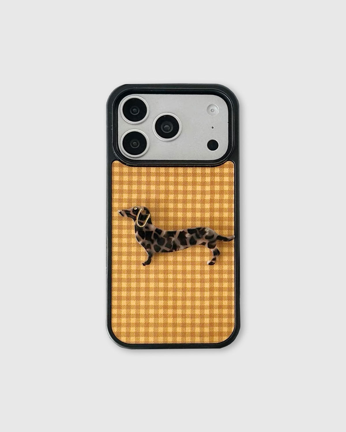 GINGHAM DACHSHUND Phone Case