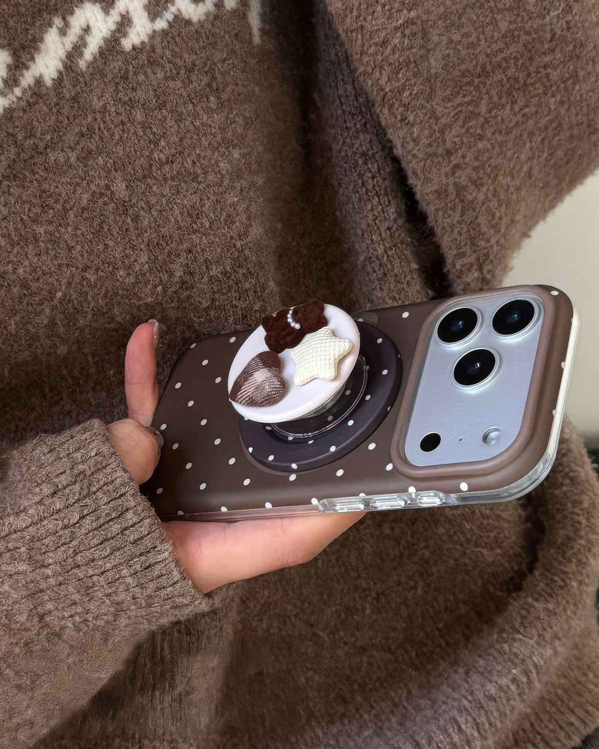 TEDDY DOT GRIP PHONE CASE