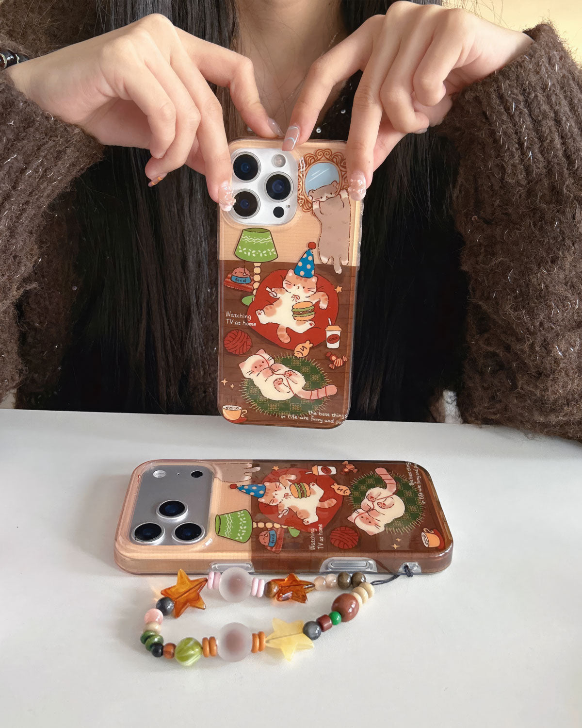 COZY CAT NIGHT PHONE CASE
