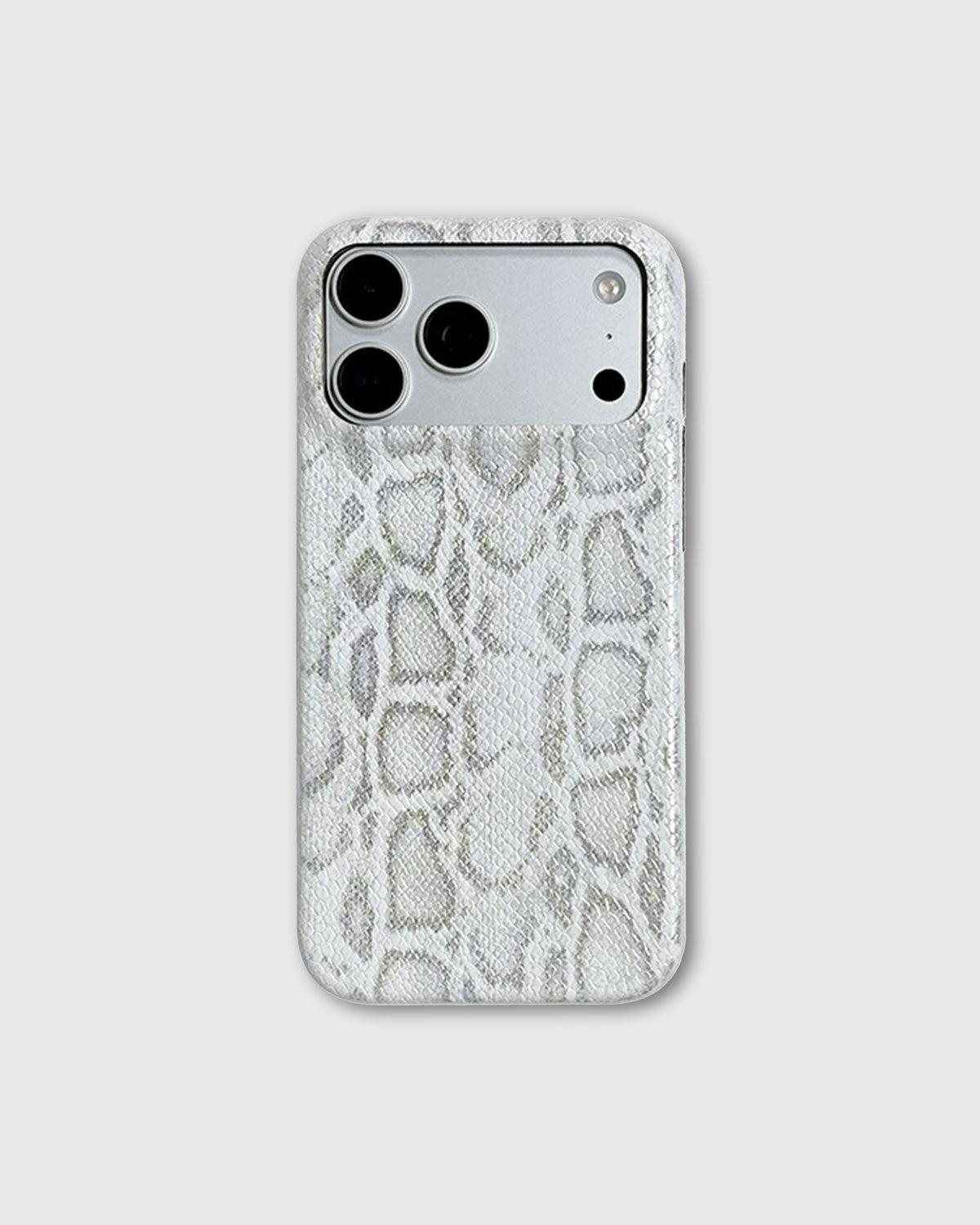 WHITE SNAKE TEXTURE Phone Case