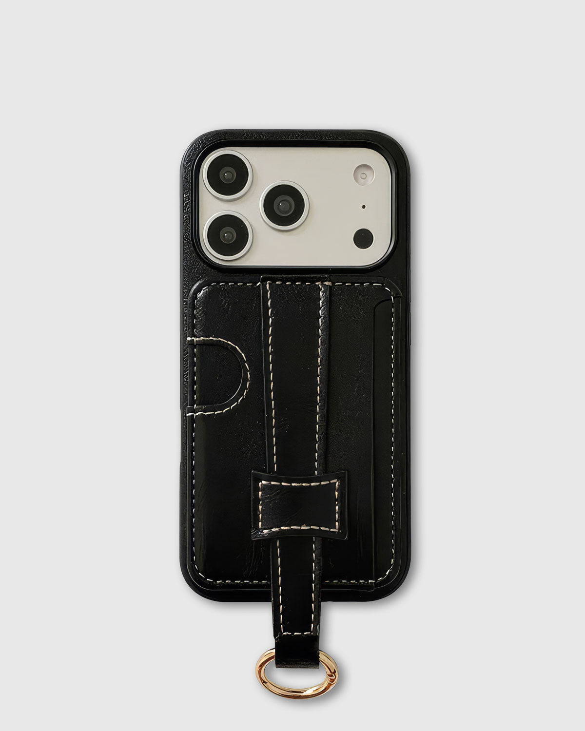 BURGUNDY WALLET STRAP PHONE CASE
