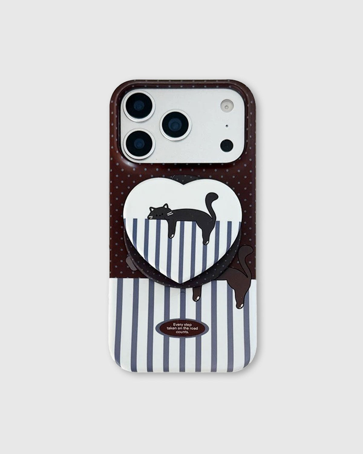 LAZY CAT STRIPE PHONE CASE