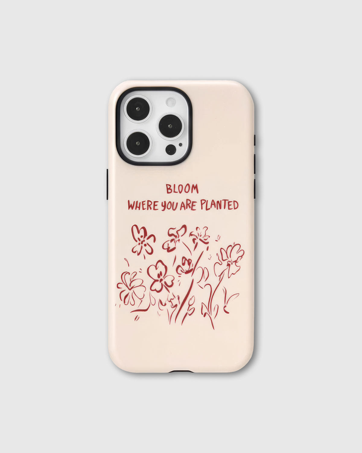 FLORAL CLOVER GRIP PHONE CASE