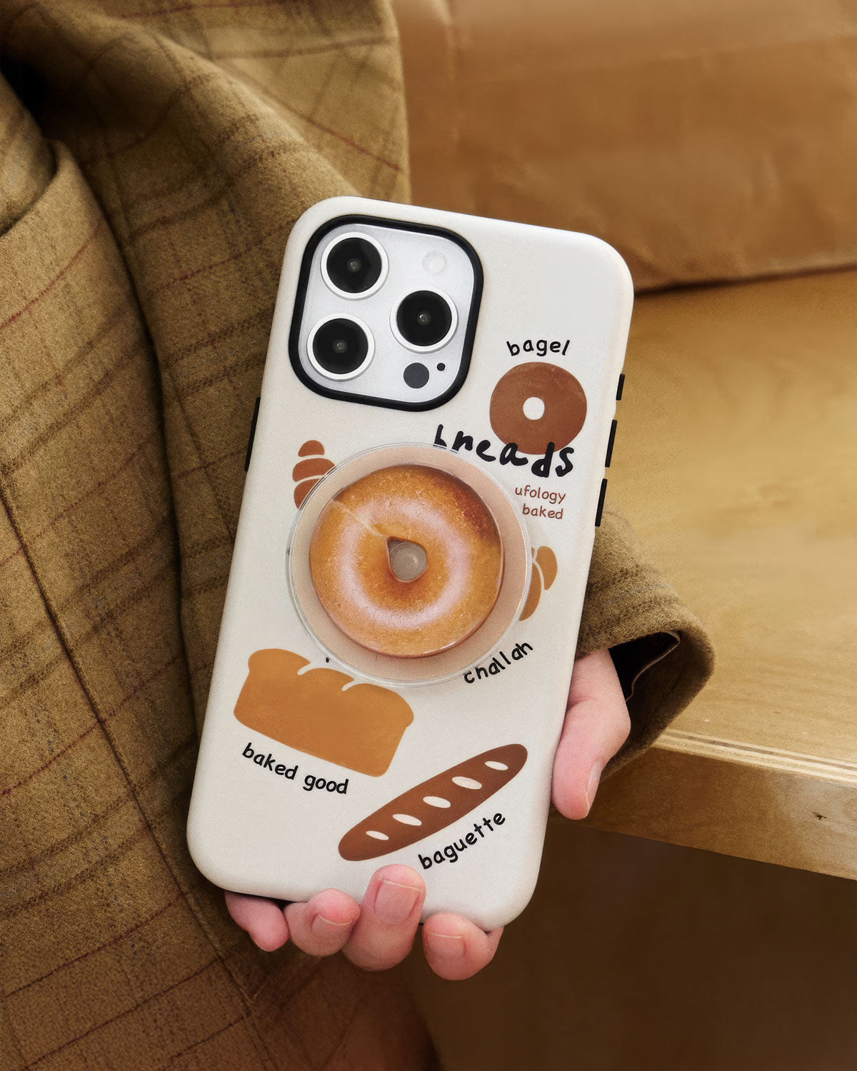 BAKERY BAGEL GRIP PHONE CASE